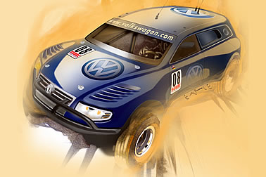 VW entwickelt Touareg für Baja1000