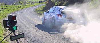 Neues Startsystem für die Rallye-Weltmeisterschaft.