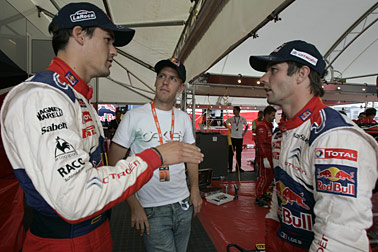 Vettel besucht Rallye Finnland