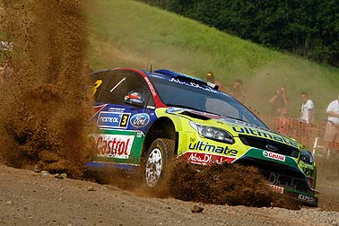 Hirvonen nach Überschlag raus