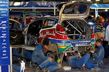 Baustelle Ford Fiesta WRC