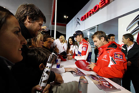 Autogrammstunde im Servicepark