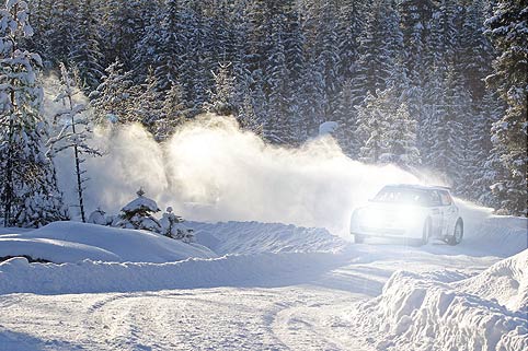 VW testet auf Schweden-WP