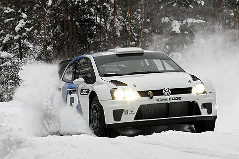 Erster Test des Polo R WRC
