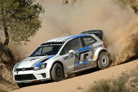 Polo-WRC-Test in Portugal