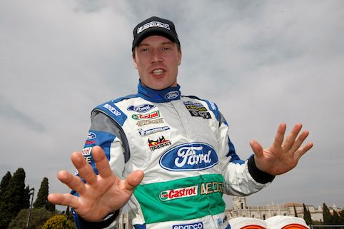Latvala übt im Formel-Rennwagen