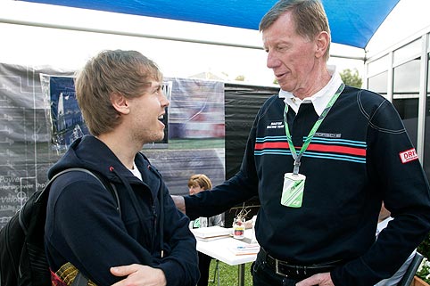 Sebastian Vettel trifft Walter Röhrl