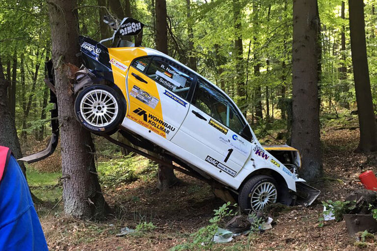 Schwerer Unfall von Noller überschattet Warndt Rallye