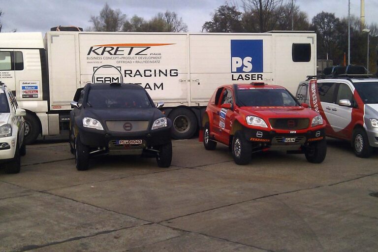 Kahle-Auto bei der Dakar