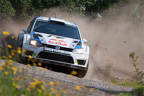 Ogier erstmals im WRC auf Ouninpohja