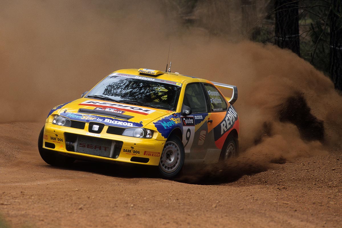 Sperrer zündet Seat Cordoba WRC