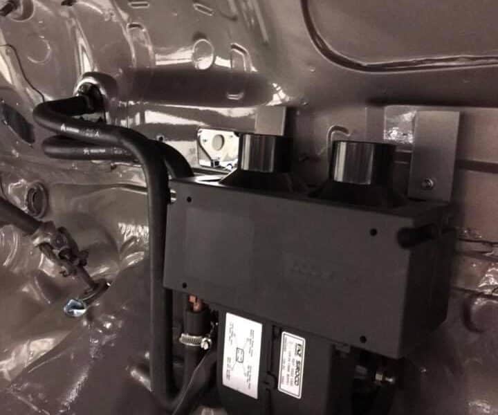 Rennsportheizung 600W - Wärmetauscher mit 12V Gebläse und ZUBEHÖR