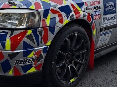 Verkaufe 4 x Rennsport-Felgen 7,5x16(5x110) mit RGC-Semi-Slick