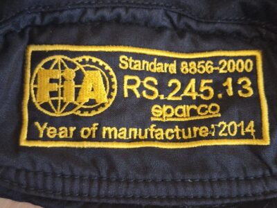 Sparco Rennanzug FIA 8856-2000 – Größe 50 FIA-Hologramm 140€