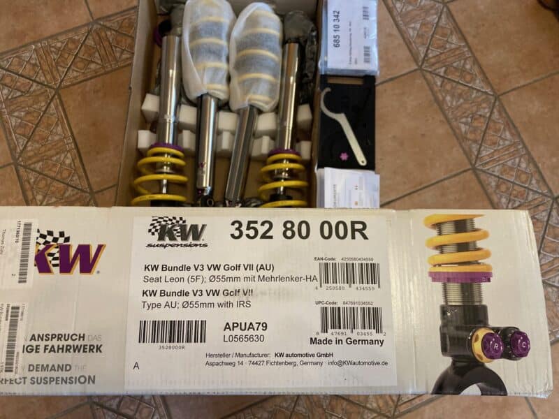 KW V3 Gewinde-Fahrwerk VW Golf VII, Seat Leon 5F, Neu