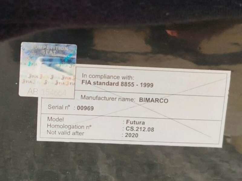 Schalensitze FIA 8855 - 1999 Bimarco Futura