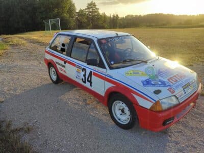 Citroen Ax Sport als Rallyefahrzeug mit gültigem KFP und allen Eintragungen