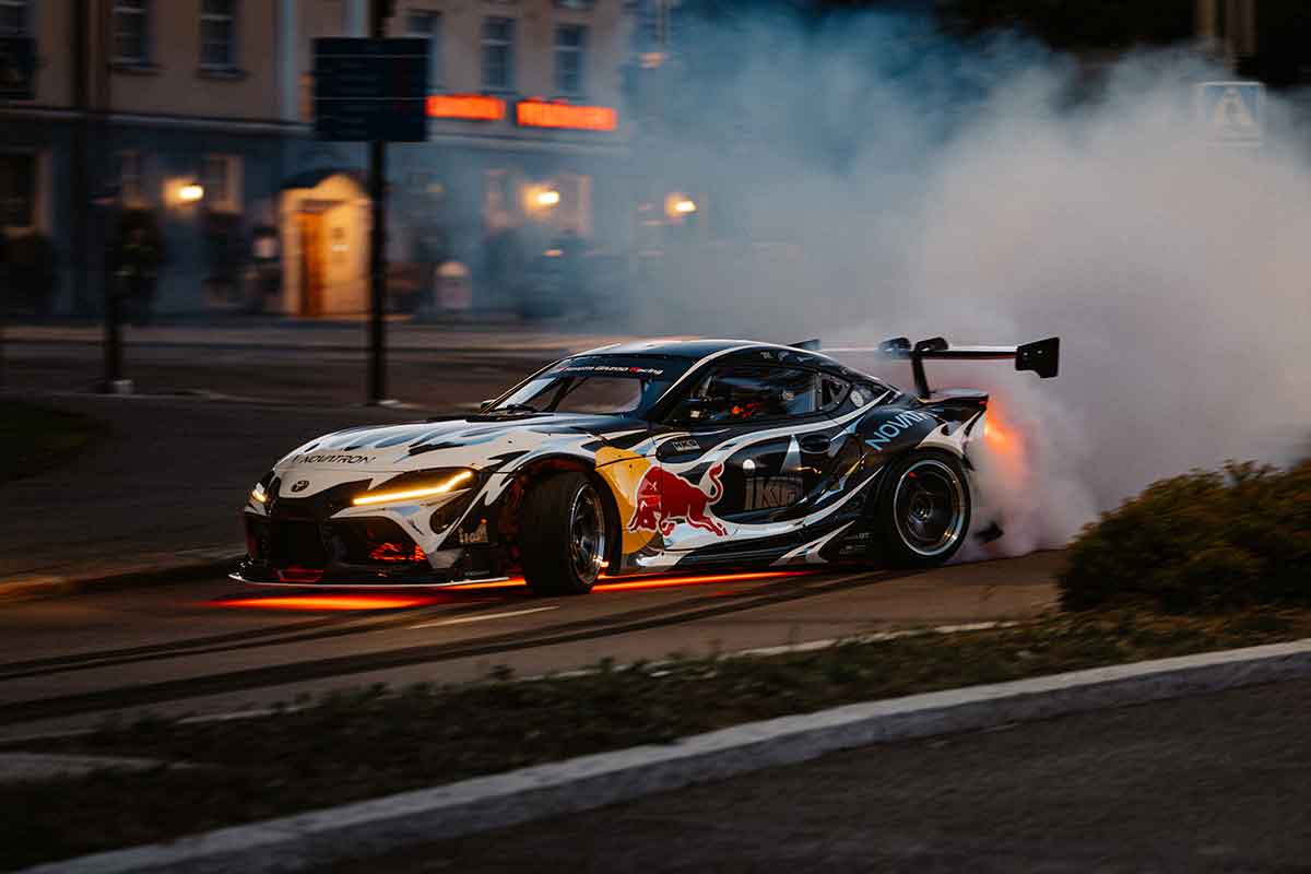 Rovanperä driftet durch Jyväskylä